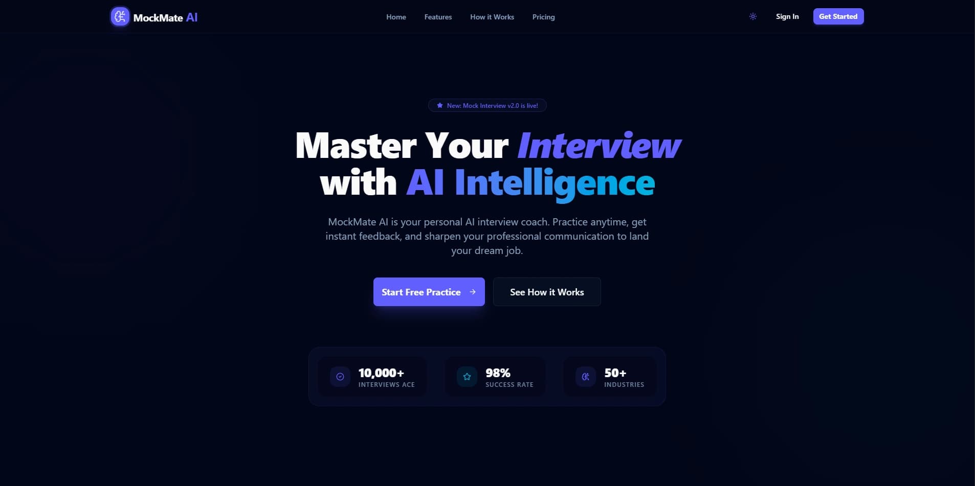 MockMate AI - Intelligent Interview Coach — case study by Rakib Hassan, Full-Stack Developer
